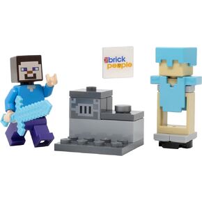 LEGO Minecraft: Steve Minifigure with Furnace and Diamond Armor