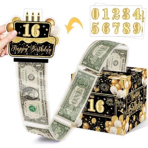 Retirement Gift for Women-Retirement Party Decorations-Happy Retirement Decorations Money Gift Box-Retirement Money Pull Box-Surprise Money Pull Out Box DIY Set