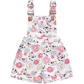 Toddler Baby Girl Clothes Daisy Overalls Shorts Sleeveless Suspender Jumpsuit Romper Cute Summer Outfit Clothing