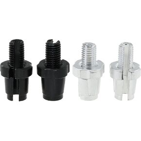 4PCS M7 Brake Lever Adjustment Screws 7mm Aluminum Alloy Brake Lever Adjustment Screws Black and Silver Two Each Suitable for Most Road Bike Mountain Bike Electric Bike Brake Levers