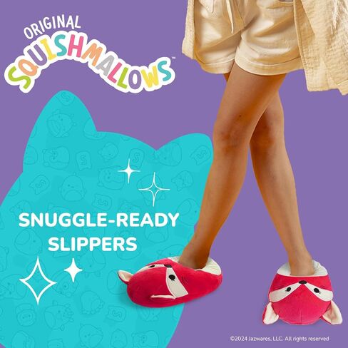 Squishmallows Slippers Plush Lightweight Warm Comfort Soft Aline Slipper House Shoes for Kids and Adults (sizes 11-1 Little Kid / 2-5 Big Kid / 5-10 Adult) in Saudi Arabia