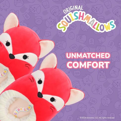 Squishmallows Slippers Plush Lightweight Warm Comfort Soft Aline Slipper House Shoes for Kids and Adults (sizes 11-1 Little Kid / 2-5 Big Kid / 5-10 Adult) in Saudi Arabia
