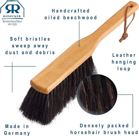 Redecker Arenga Fiber Hand Brush with Stained Beechwood Handle, 13-3/4-Inches in Saudi Arabia