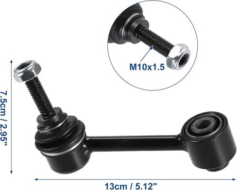 ACROPIX Rear Sway Bar Link Stabilizer Bar End Link مناسب لأودي A3 - حزمة من 2 أسود in Kuwait
