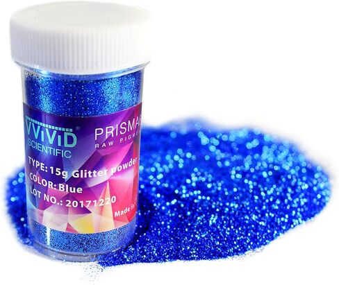 VViViD Prisma65 Glitter Pigment Powder 6 Color Bundle, 15g Jars, Blue, Gold, Green, Silver, Purple and Red in Saudi Arabia