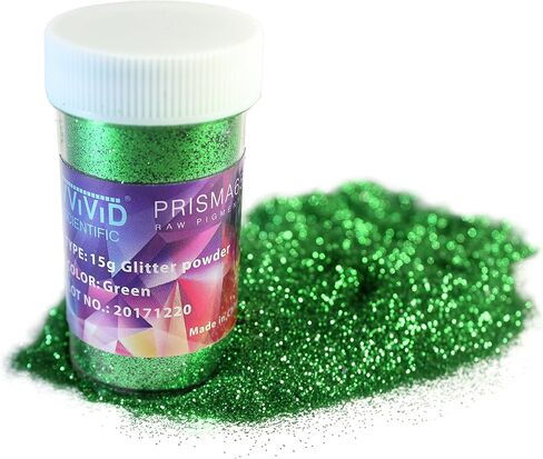 VViViD Prisma65 Glitter Pigment Powder 6 Color Bundle, 15g Jars, Blue, Gold, Green, Silver, Purple and Red in Saudi Arabia
