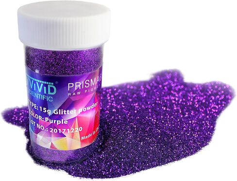 VViViD Prisma65 Glitter Pigment Powder 6 Color Bundle, 15g Jars, Blue, Gold, Green, Silver, Purple and Red in Saudi Arabia