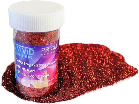 VViViD Prisma65 Glitter Pigment Powder 6 Color Bundle, 15g Jars, Blue, Gold, Green, Silver, Purple and Red in Saudi Arabia