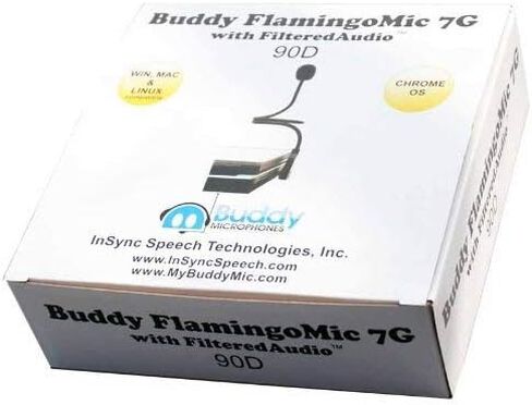ميكروفون InSync Buddy FlamingoMic 7G 90D USB لإلغاء الضوضاء مع موصل 90 درجة in Saudi Arabia
