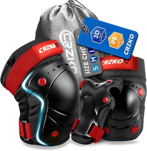Knee Pads for Kids,Kids Knee Pads and Elbow Pads Set Child Youth 3-15 Years W/Adjustable Strap for Roller Skates Skateboard Inline Skatings Scooter in Saudi Arabia