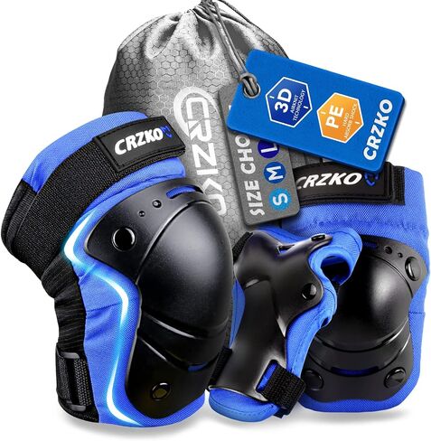 Knee Pads for Kids,Kids Knee Pads and Elbow Pads Set Child Youth 3-15 Years W/Adjustable Strap for Roller Skates Skateboard Inline Skatings Scooter in Saudi Arabia