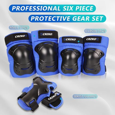 Knee Pads for Kids,Kids Knee Pads and Elbow Pads Set Child Youth 3-15 Years W/Adjustable Strap for Roller Skates Skateboard Inline Skatings Scooter in Saudi Arabia