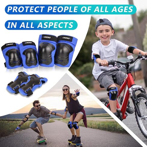 Knee Pads for Kids,Kids Knee Pads and Elbow Pads Set Child Youth 3-15 Years W/Adjustable Strap for Roller Skates Skateboard Inline Skatings Scooter in Saudi Arabia