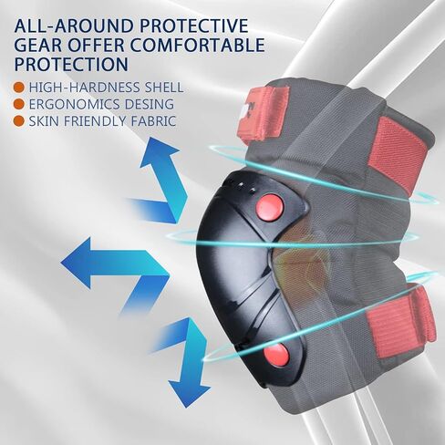 Knee Pads for Kids,Kids Knee Pads and Elbow Pads Set Child Youth 3-15 Years W/Adjustable Strap for Roller Skates Skateboard Inline Skatings Scooter in Saudi Arabia