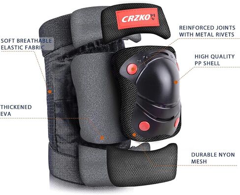 Knee Pads for Kids,Kids Knee Pads and Elbow Pads Set Child Youth 3-15 Years W/Adjustable Strap for Roller Skates Skateboard Inline Skatings Scooter in Saudi Arabia