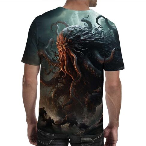 T-Shirt Men's 3D Printed T-Shirts Short Sleeve Graphic Tshirt Men Novelty Crew Neck Tee in Saudi Arabia