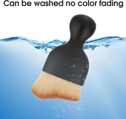 No Scratch Auto Interior Dust Brush, 2PCS Car Interior Cleaning Soft Brush Car Detailing Brush Car Cleaning Brushes Duster Soft Bristles Detailing Brush Dusting Tool(Black, White) in Saudi Arabia