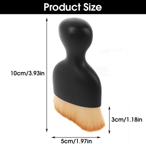 No Scratch Auto Interior Dust Brush, 2PCS Car Interior Cleaning Soft Brush Car Detailing Brush Car Cleaning Brushes Duster Soft Bristles Detailing Brush Dusting Tool(Black, White) in Saudi Arabia