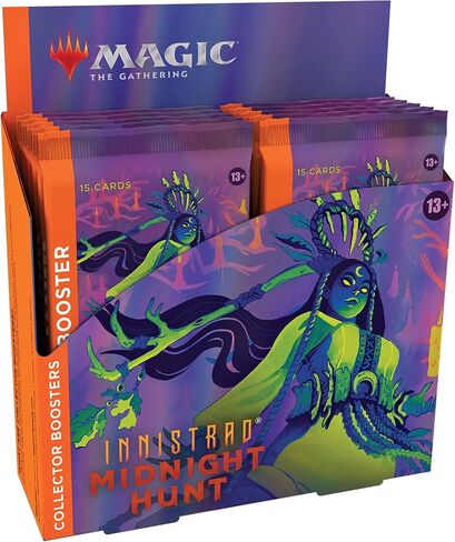 Magic: The Gathering Innistrad: Midnight Hunt Collector Booster Box | 12 Packs (180 Magic Cards) in Saudi Arabia