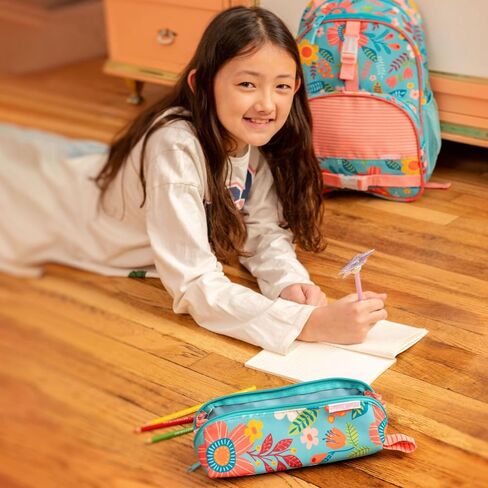 Stephen Joseph All Over Printed Pencil Pouch | Multipurpose Kids School Stationary Case, Colorful Cute Designs with Large Space for Pencils and Pens, Dino, Pencil Case in Saudi Arabia