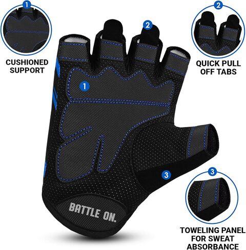 Weight Lifting Gloves Half Finger Workout Gloves Men Women Anti-Slip Padded Palm Gym Gloves Exercise Gloves Cycling Fitness Weightlifting Strength Training in Saudi Arabia