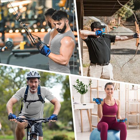 Weight Lifting Gloves Half Finger Workout Gloves Men Women Anti-Slip Padded Palm Gym Gloves Exercise Gloves Cycling Fitness Weightlifting Strength Training in Saudi Arabia