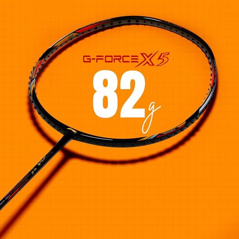 Li-Ning G-Force X5 Carbon Fibre Badminton Racket with Free Full Cover(82 Grams, 28 Lbs) in Saudi Arabia