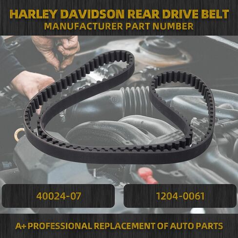 Dasbecan Rear Drive Belt (137T 1") Compatible with Harley Davidson Sportster XL883 XL1200 XR1200 2007-2022 FLHT/R/X FLTR 2007-2008 Replace 40024-07 40591-07 1204-0061 in Saudi Arabia