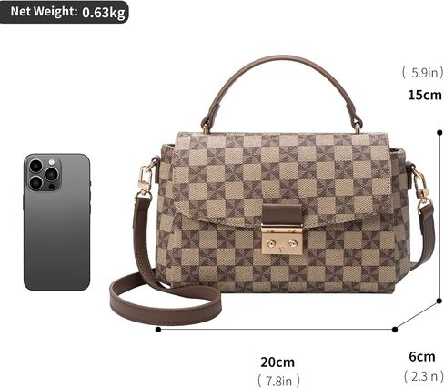 Crossbody Bags for Women - Shoulder Bag Fashion Print Style, Lock Design Handbags for Women, Adjustable Shoulder Strap in Saudi Arabia