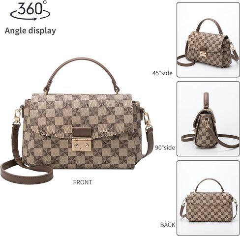 Crossbody Bags for Women - Shoulder Bag Fashion Print Style, Lock Design Handbags for Women, Adjustable Shoulder Strap in Saudi Arabia