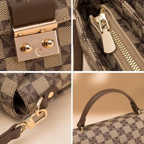 Crossbody Bags for Women - Shoulder Bag Fashion Print Style, Lock Design Handbags for Women, Adjustable Shoulder Strap in Saudi Arabia