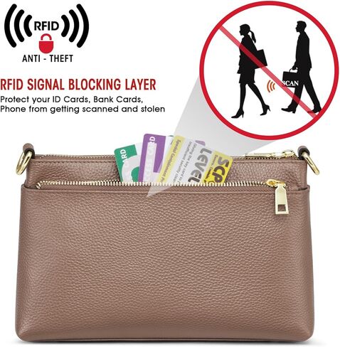 Kattee Leather Crossbody Purse Bags for Women Trendy, Small Soft Woven Women's Crossbody Handbags, Shoulder Clutch Wallet in Saudi Arabia
