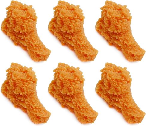 6 Pcs Artificial Chicken Legs, Fake Fried Chicken Model, Simulated Chicken Legs, Fake Lifelike Food Props for Home Kitchen Party Decoration Photography Props Sample Display (Chicken Legs) in Saudi Arabia