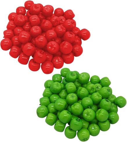 Ciieeo 50 قطعة محاكاة ديكور الفاكهة Miniture الديكور سطح المكتب ديكور الفاكهة الصغيرة التفاح الأخضر الاصطناعي التفاح الأخضر وهمية التفاح الاصطناعي التفاح وهمية التفاح الصغير الدعامة رغوة in Saudi Arabia