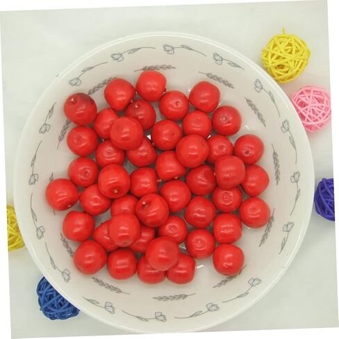 Ciieeo 50 قطعة محاكاة ديكور الفاكهة Miniture الديكور سطح المكتب ديكور الفاكهة الصغيرة التفاح الأخضر الاصطناعي التفاح الأخضر وهمية التفاح الاصطناعي التفاح وهمية التفاح الصغير الدعامة رغوة in Saudi Arabia