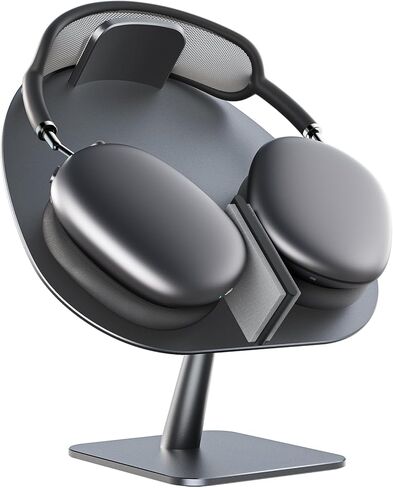 أحدث حامل Airpods Max لعام 2024 من SUPERONE مع وضع السكون التلقائي، حامل حامل Airpods Max مع وسادة واقية، حامل سماعة رأس من سبائك الألومنيوم، رمادي in Kuwait