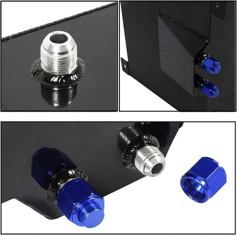 labwork Race Drift Fuel Cell Cap Tank 20 Gallon Aluminum Black+ Level Sender Black in Saudi Arabia