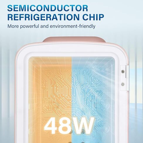 ثلاجة صغيرة محمولة من هيلسمارت، سعة 4 لتر و6 علب تبريد وتدفئة، ثلاجات صغيرة الحجم خالية من الفريون بنسبة 100% وصديقة للبيئة للمشروبات والأطعمة والأدوية، باللون الأبيض in Kuwait