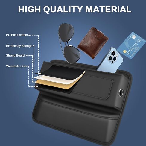 2 Pack Car Seat Gap Filler Organizer, Luxury Leather Car Seat Storage Box Built-in Elasticity Sponge, Car Organizer Front Seat With Extra Storage Space And 2 Cable Hole, Includes 2x Cleaning Gel in Saudi Arabia