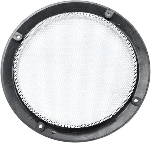 uxcell 2pcs 6.5" Mounting Hole Diagonal Distance Speaker Grill Mesh Decorative Circle Woofer Guard Protector Cover Accessories White in Saudi Arabia
