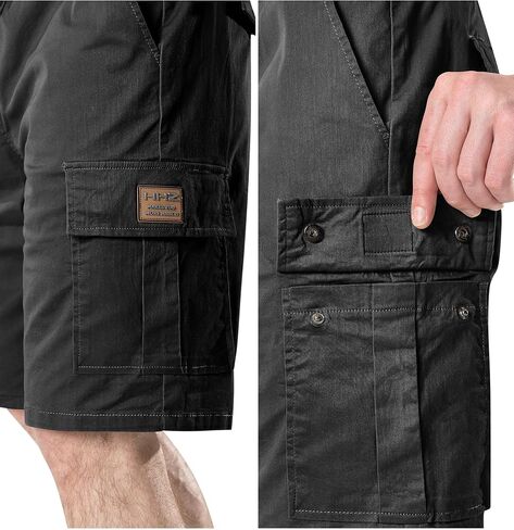 Men's Cargo Shorts Cotton Drawstring Summer Stretch Relaxed Fit with 6 Pockets Mens Work Short in Saudi Arabia