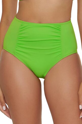 Women's Standard Vintage High Waisted Bikini Bottom, Cheeky Coverage, Swimwear Separates in Saudi Arabia