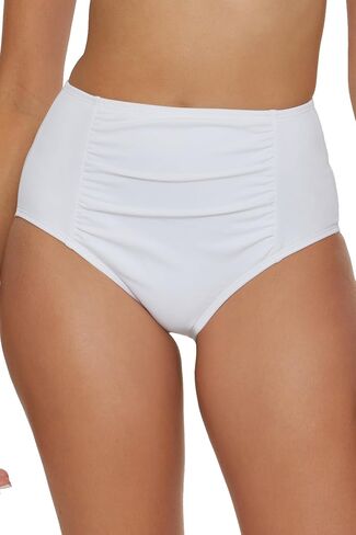 Women's Standard Vintage High Waisted Bikini Bottom, Cheeky Coverage, Swimwear Separates in Saudi Arabia