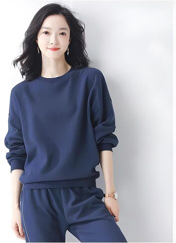 Lounge Sets for Women 2 Piece Outfits Long Sleeve Sweatshirt Jogger Pants Set Large Size Sweatsuits Track Suits in Saudi Arabia