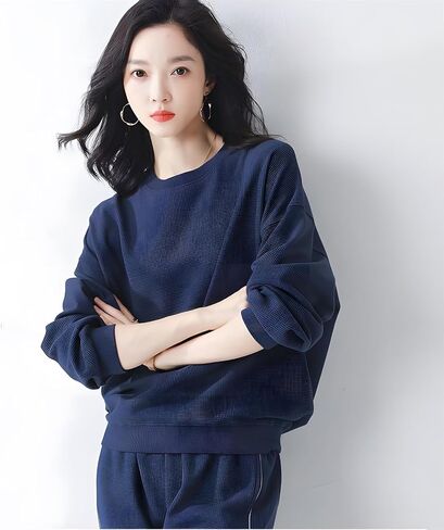 Lounge Sets for Women 2 Piece Outfits Long Sleeve Sweatshirt Jogger Pants Set Large Size Sweatsuits Track Suits in Saudi Arabia