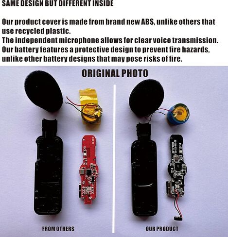 Clip on Microphone, Mics for iPhone, Content Creator Essentials Mini Portable Wireless Lav Mic, Clip on Bluetooth Wireless Lapel Rode Lavalier Microphone for iPhone iPad Microphone for Video Recording in Kuwait