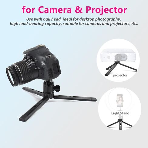 Adjustable Aluminum Mini Tripod - Desktop Tabletop Stand for DSLR Cameras, Zhiyun Weebill/Smooth/Crane, DJI Ronin S/SC/RSC/RS, Osmo Mobile, Stabilizer Handle (4-Level Adjustable) in Saudi Arabia