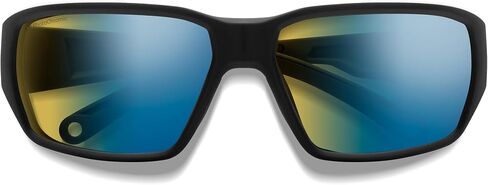 SMITH Hookset Matte Black Sunglasses - Performance Active Sunglasses - for Men & Women - ChromaPop Glass Polarchromic Yellow Blue Mirror in Saudi Arabia