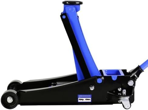 2.5T(5000 lb) Low Profile Floor Jack, Steel Racing Floor Jack with Dual Pistons Quick Lift Pump, Hydraulic Floor Jack for Garage Workshop Lifting Cars Light Van, Lifting Range 3.5"-19.5" in Saudi Arabia