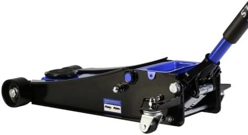 2.5T(5000 lb) Low Profile Floor Jack, Steel Racing Floor Jack with Dual Pistons Quick Lift Pump, Hydraulic Floor Jack for Garage Workshop Lifting Cars Light Van, Lifting Range 3.5"-19.5" in Saudi Arabia